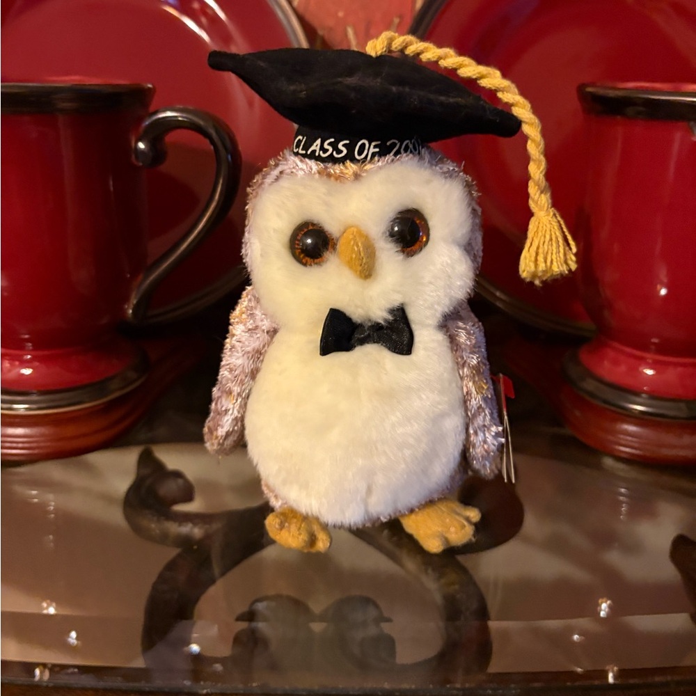 Graduation Owl Plush with Cap and Bow Tie